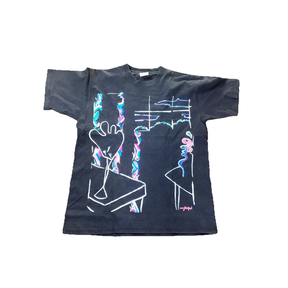 Vintage Gilda Marx Neon Art T Shirt Mens XL 23x29.5 Black 1993 Single Stitch